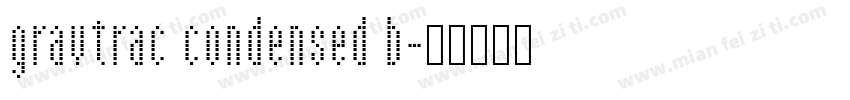 gravtrac condensed b字体转换